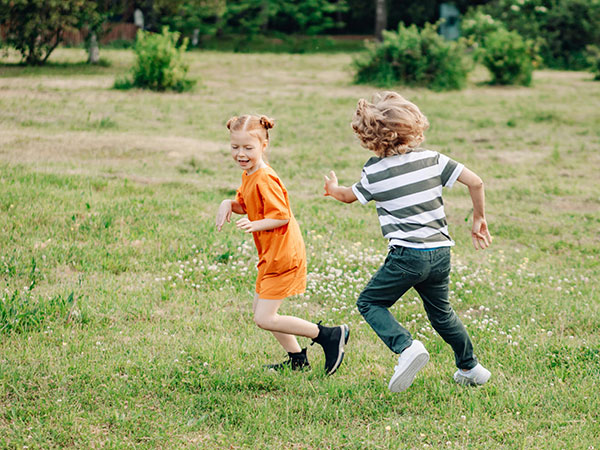 Children playing outside